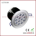 Le trou coupé par approbation de la CE 120mm 12 * 3W LED s&#39;allument vers le bas LC7212k